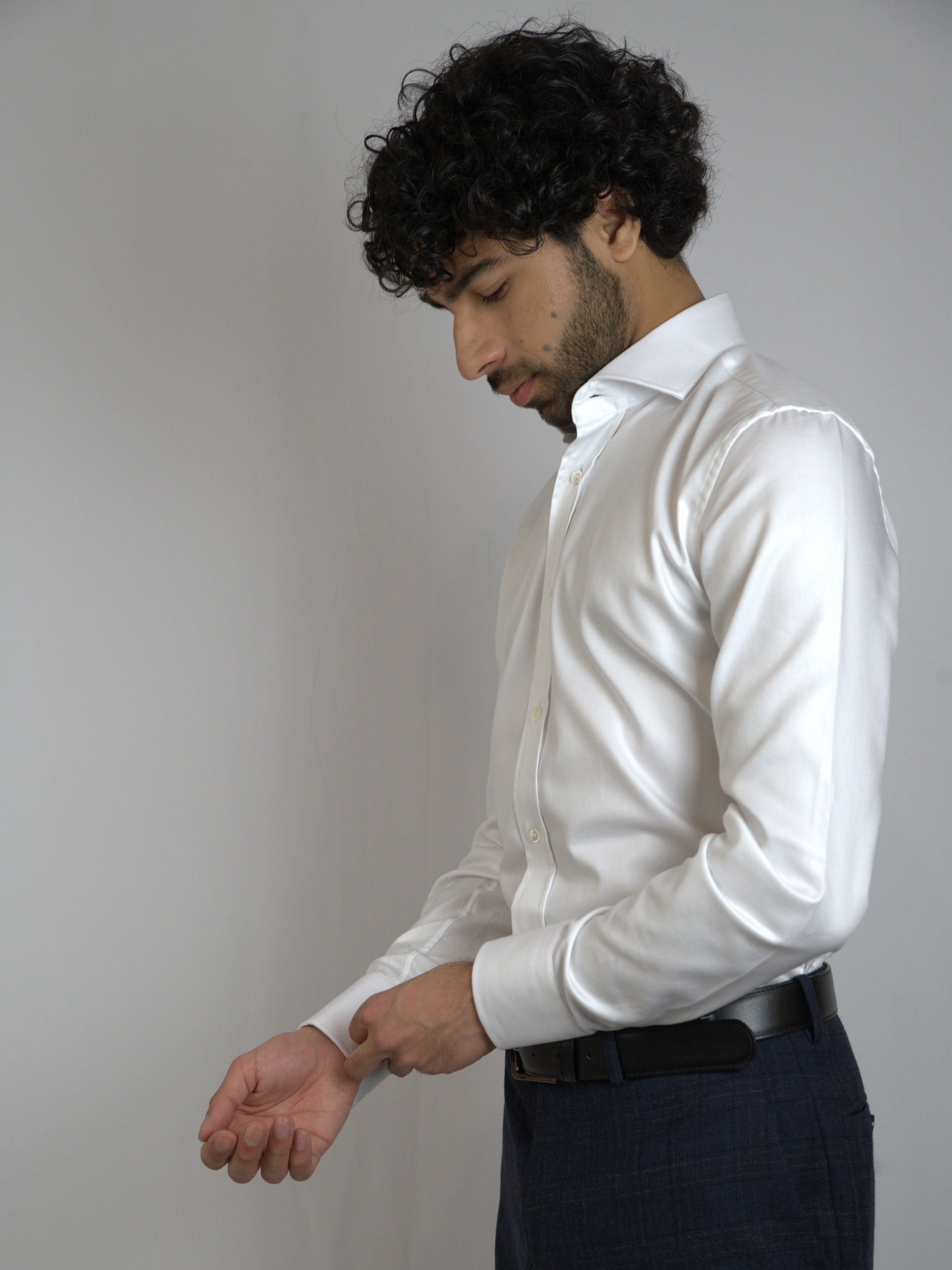 White Non Iron Twill Shirt