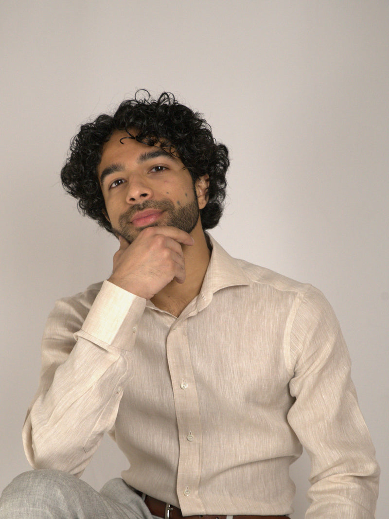 Oatmeal Linen Shirt image 1
