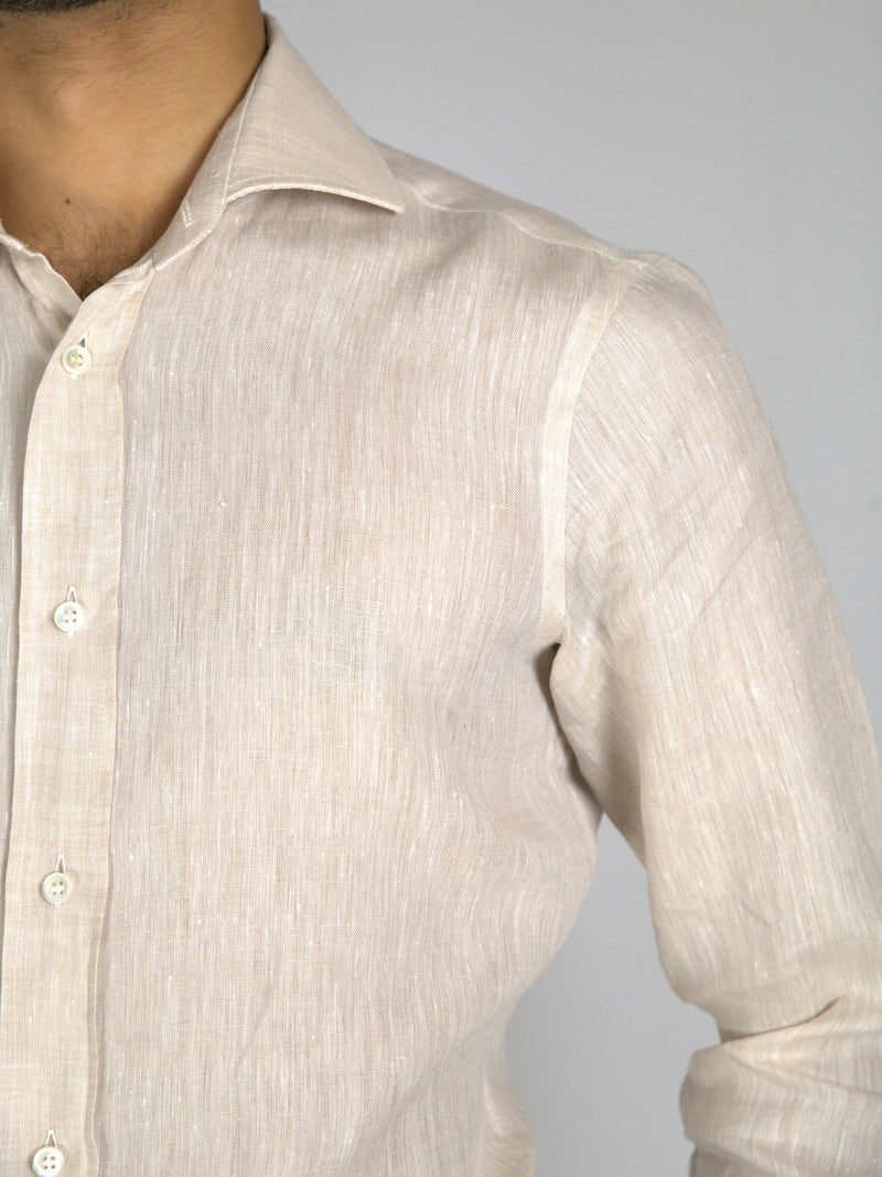 Oatmeal Linen Shirt image 3