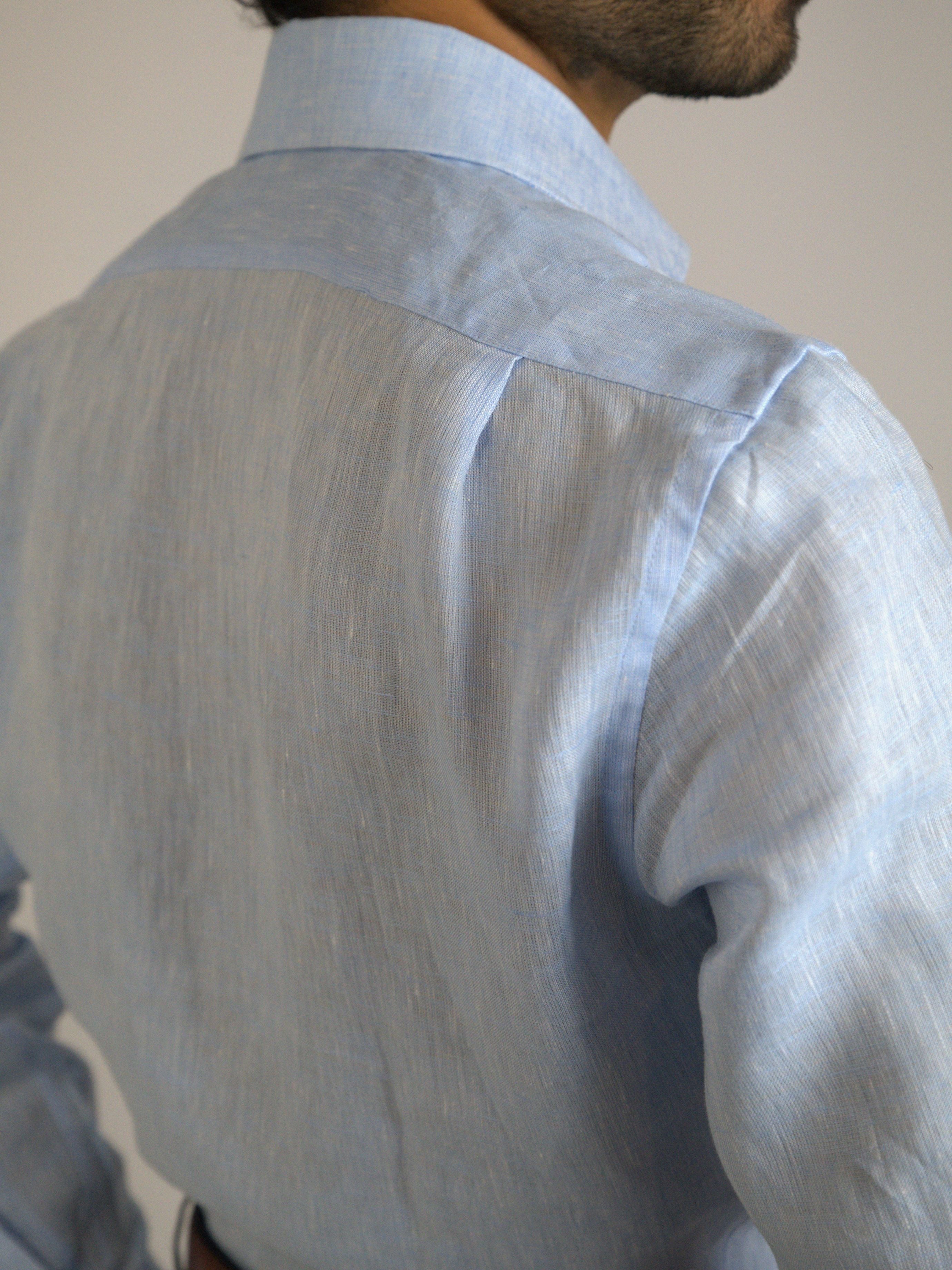 Light blue linen shirt