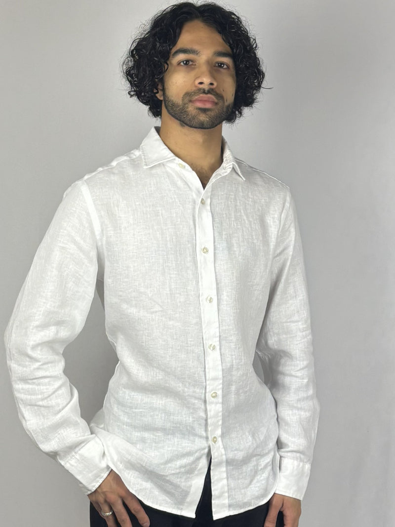 White Linen Shirt image 1