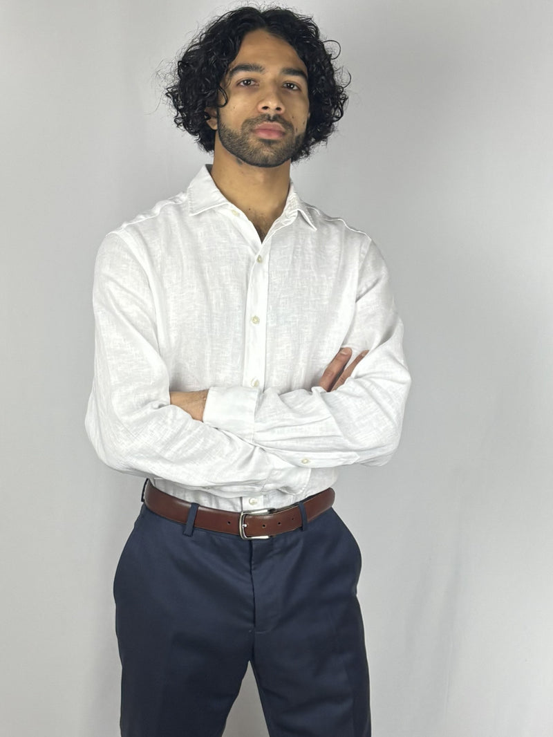 White Linen Shirt image 3
