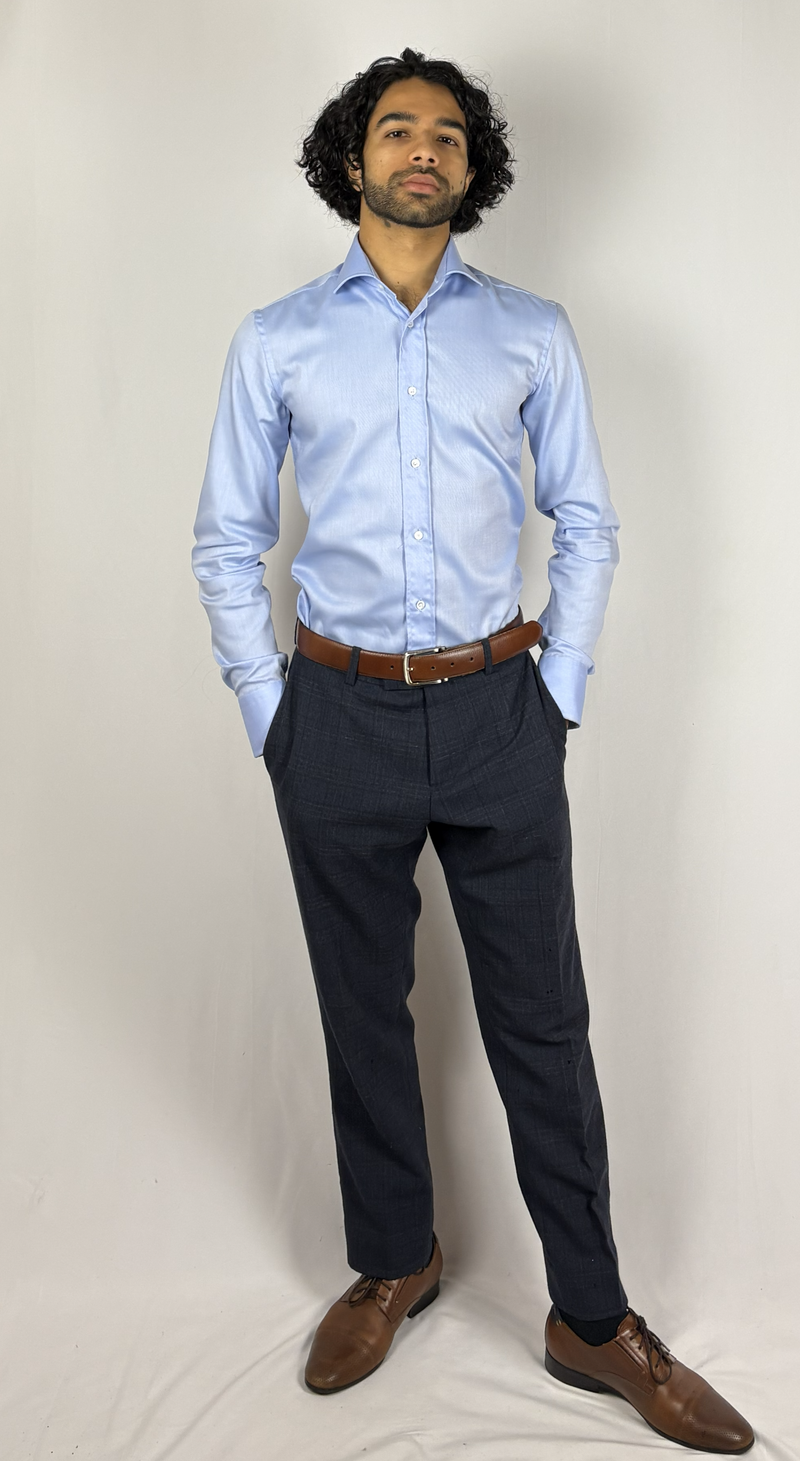 Heavy Non-Iron Twill shirt Blue image 3