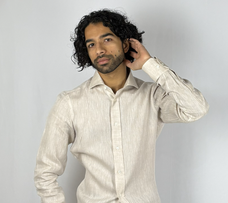 Oatmeal Linen Shirt image 1