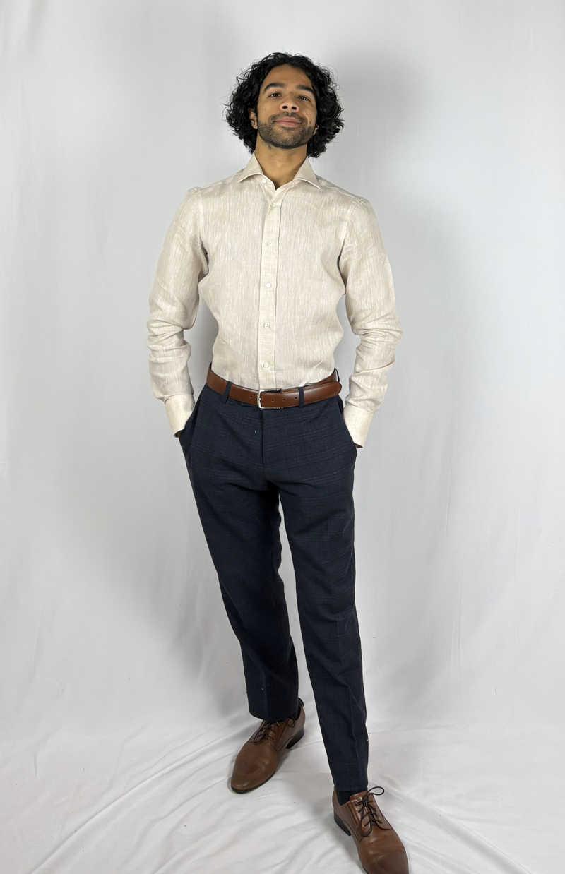 Oatmeal Linen Shirt image 3