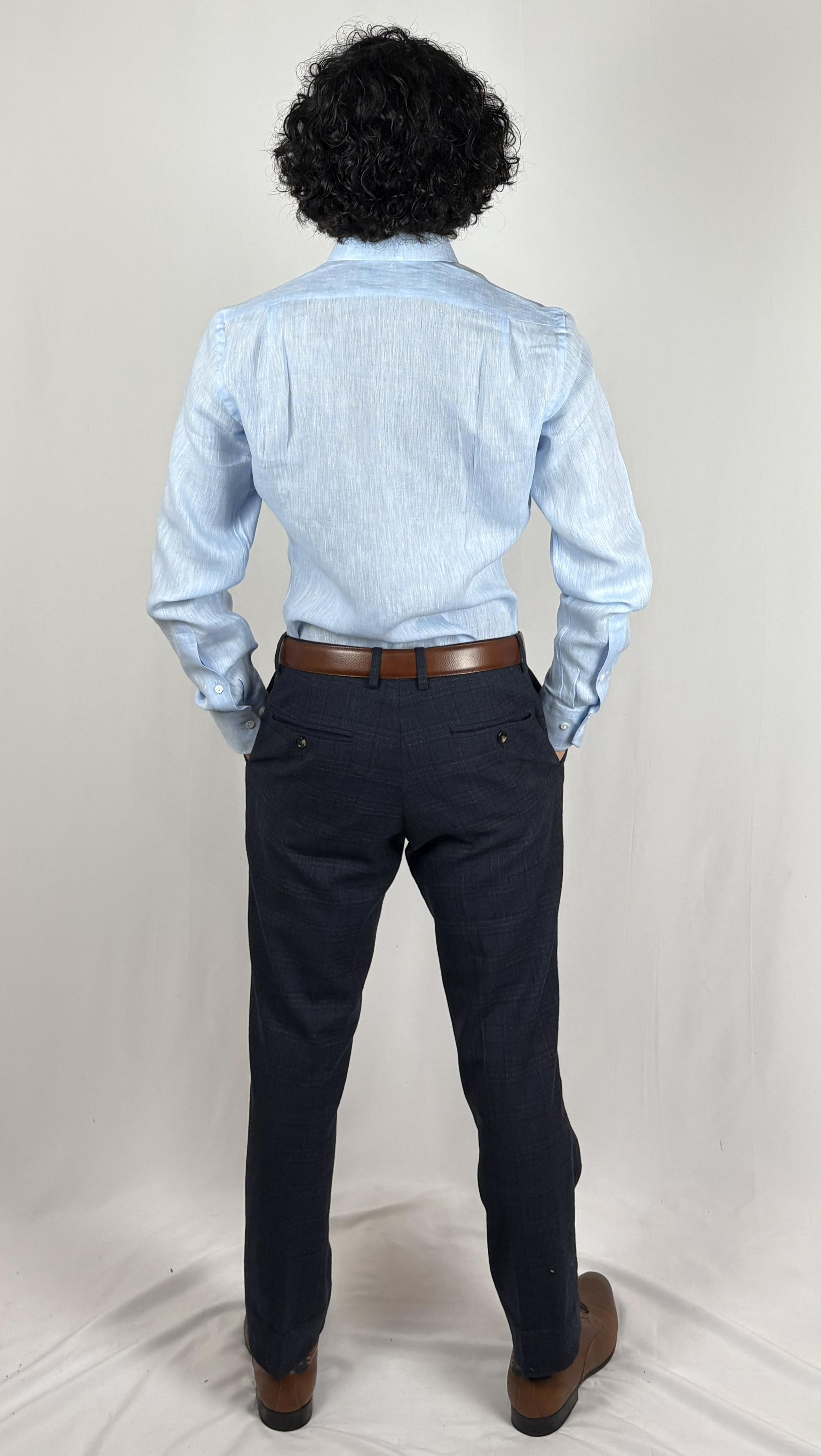 Light blue linen shirt