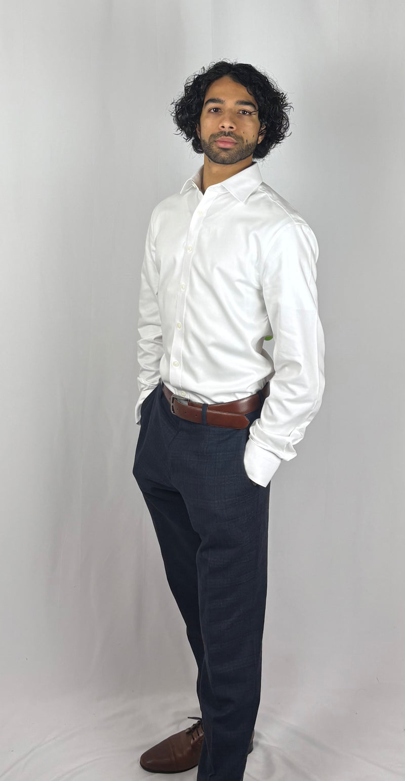 White Non Iron Twill Shirt image 3