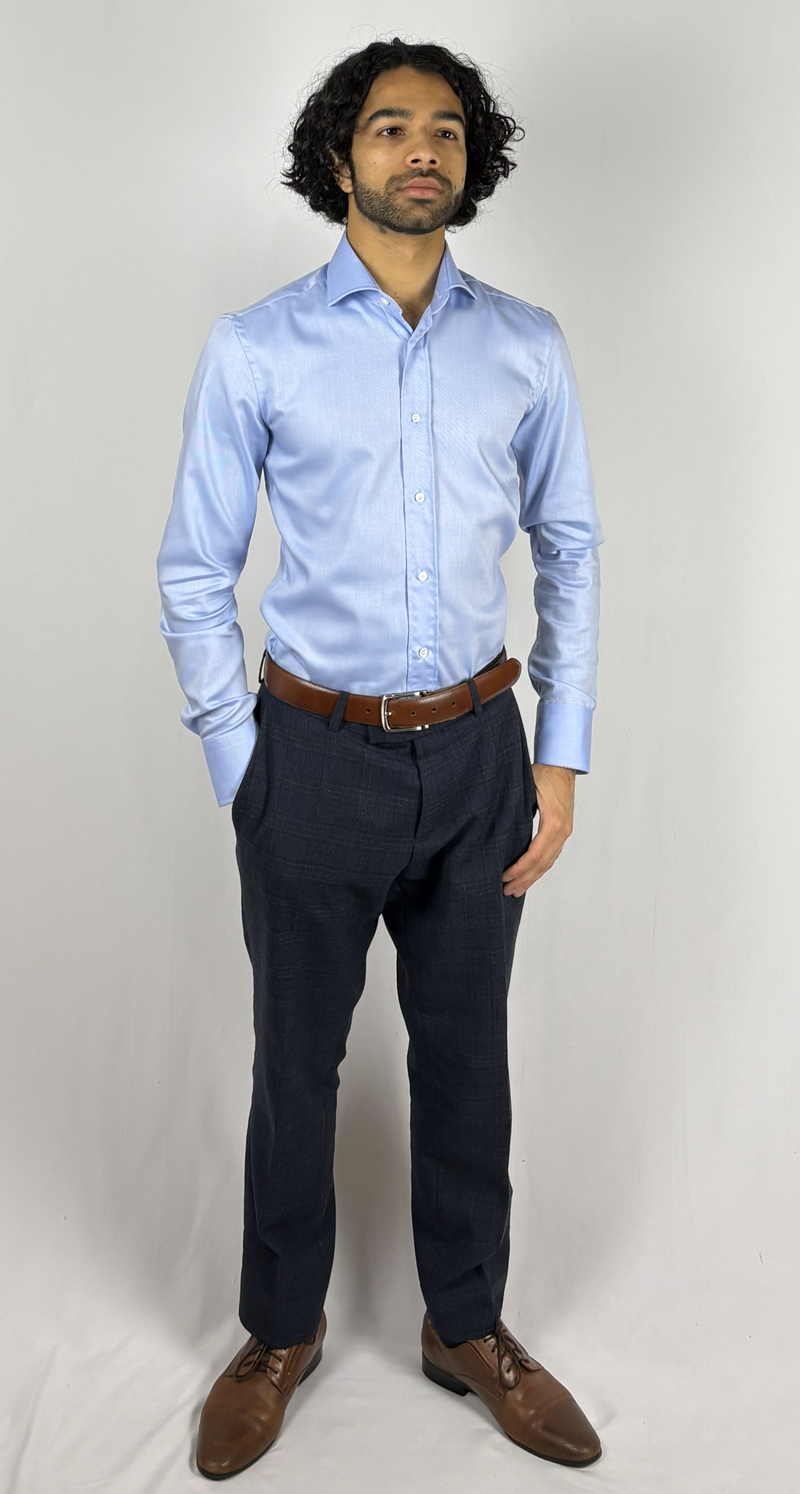 Heavy Non-Iron Twill shirt Blue image 2