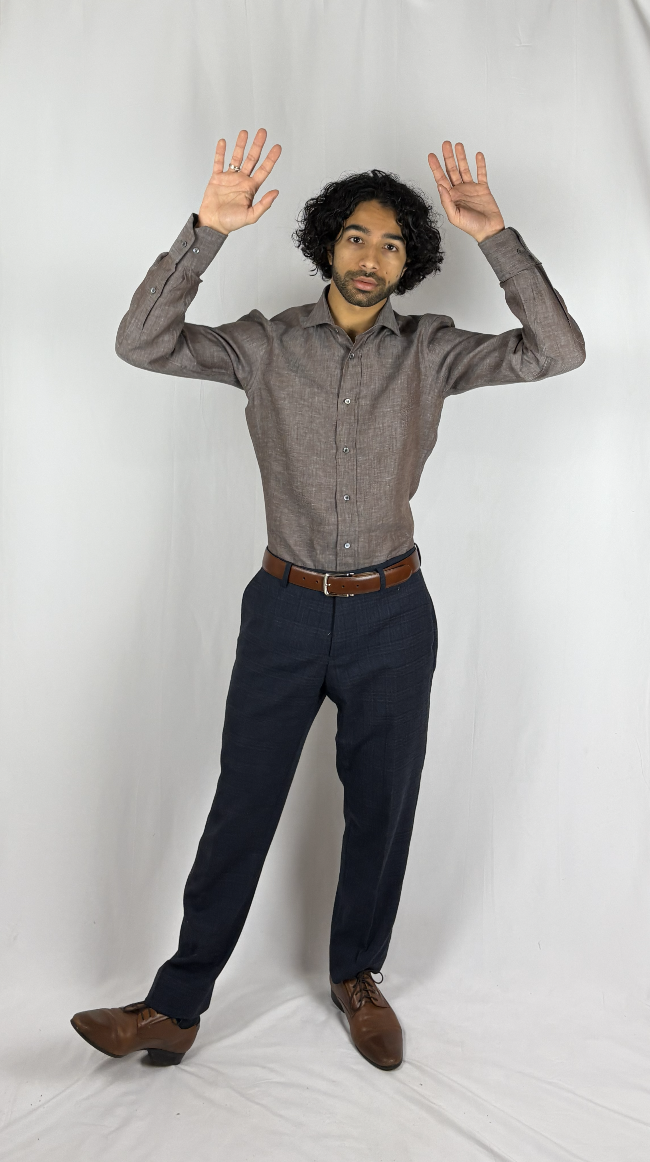 Mocha Linen shirt