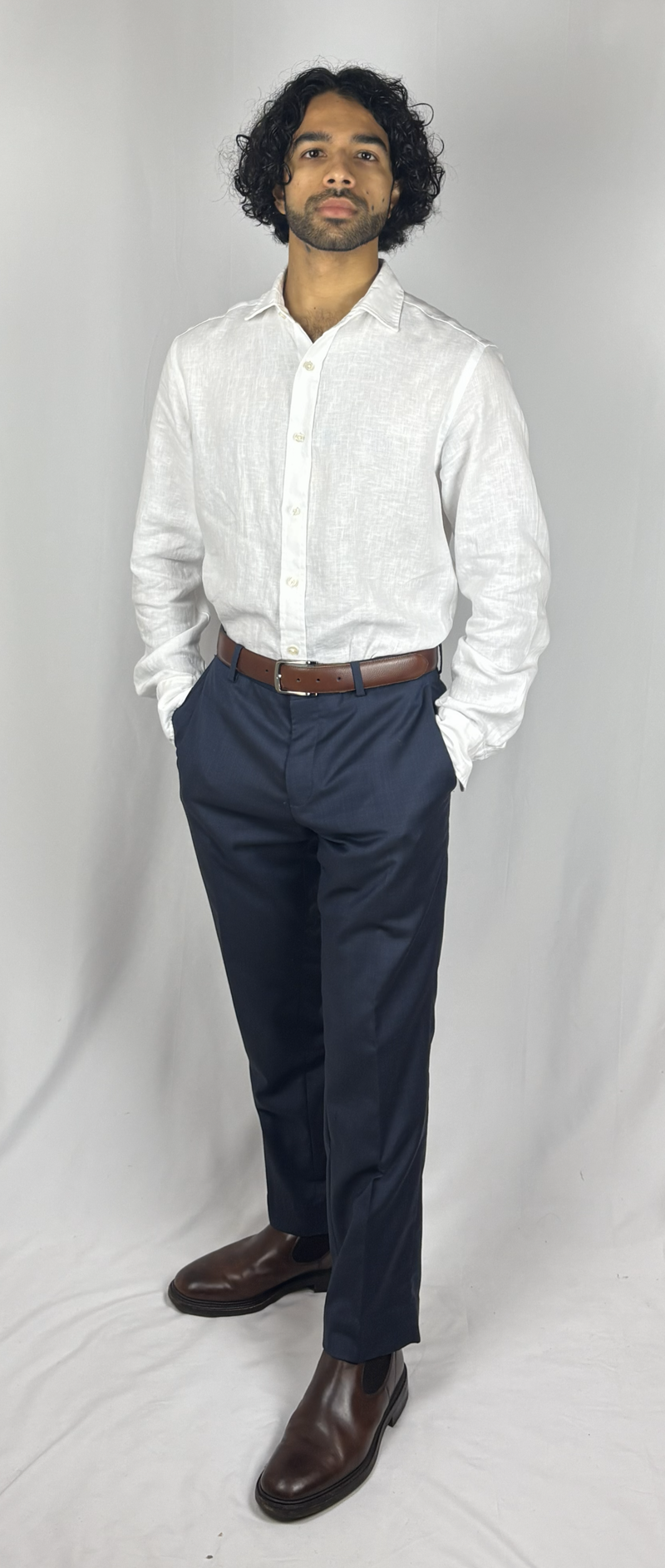 White Linen Shirt image 4