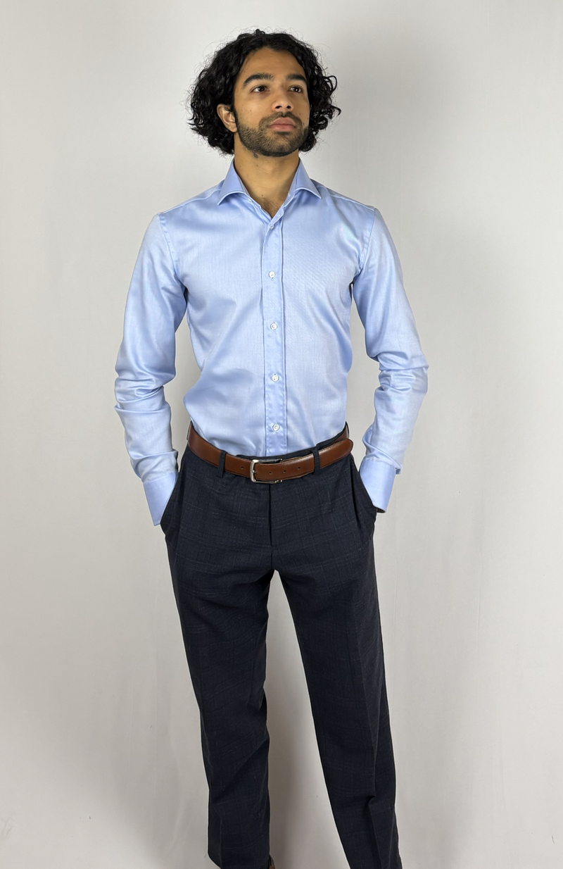 Heavy Non-Iron Twill shirt Blue image 4