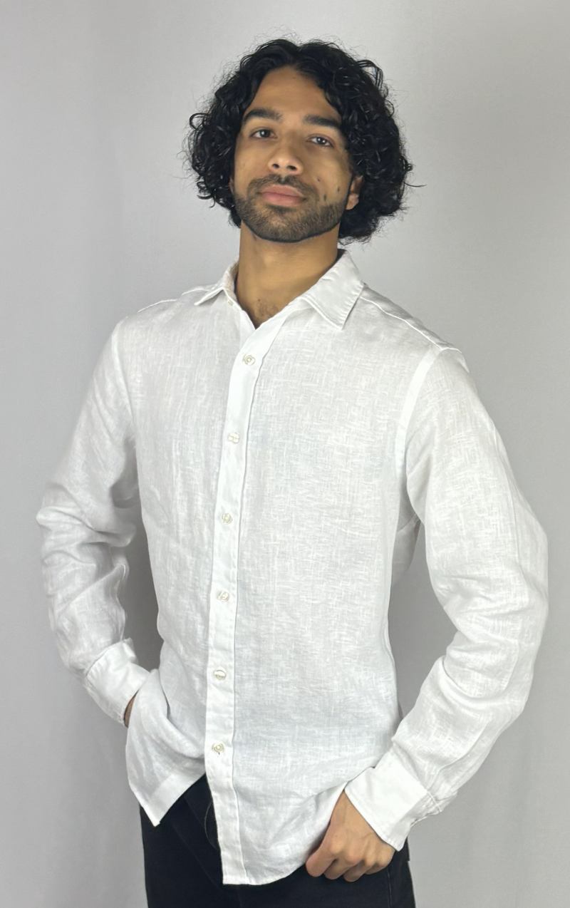 White Linen Shirt image 1